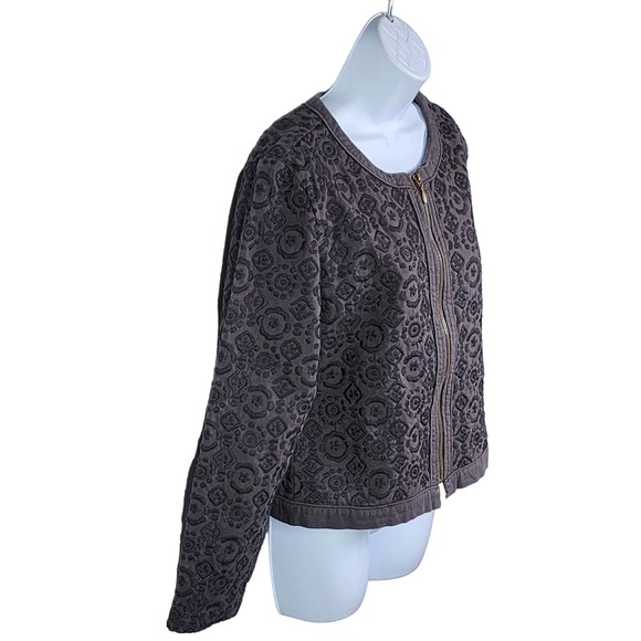 Chico's Vintage 90s Black Embroidered Full-zip Jacket Chico's size 1 (Misses 8) - Picture 4 of 6